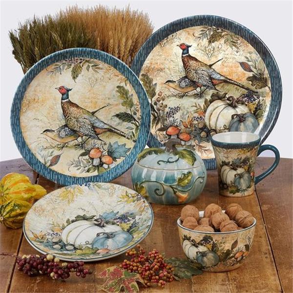 Harvest Gatherings 11" Dinner Plates, Set of 4