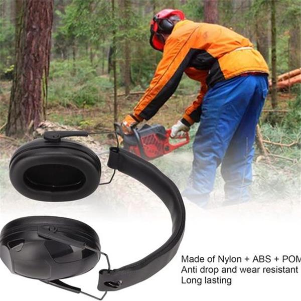 Ear Muffs, NRR 34dB SNR 34dB Noise Cancelling Ear Protection Headphones Folding Black Slim Ear