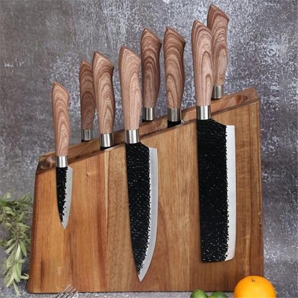 Azauvc Magnetic Knife Block,12-16 Knives Holder with Powerful Magnets,Knife Board Knife Strip R