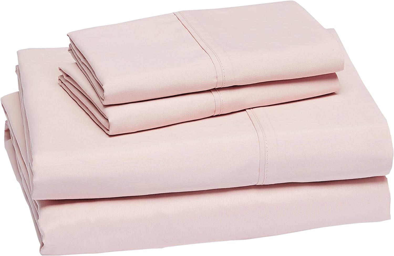 Amazon Aware 100% Organic Cotton 300 Thread Count Duvet Cover Set - PINK, QUEEN