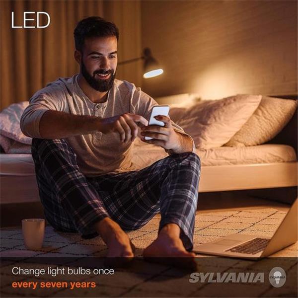 Sylvania ECO LED Light Bulb, A19 60W Equivalent, Efficient 9W, 7 Year, 750 Lumens, 2700K, Non-D