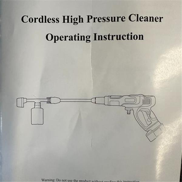 Cordless high pressure cleaner model xkjg-01
