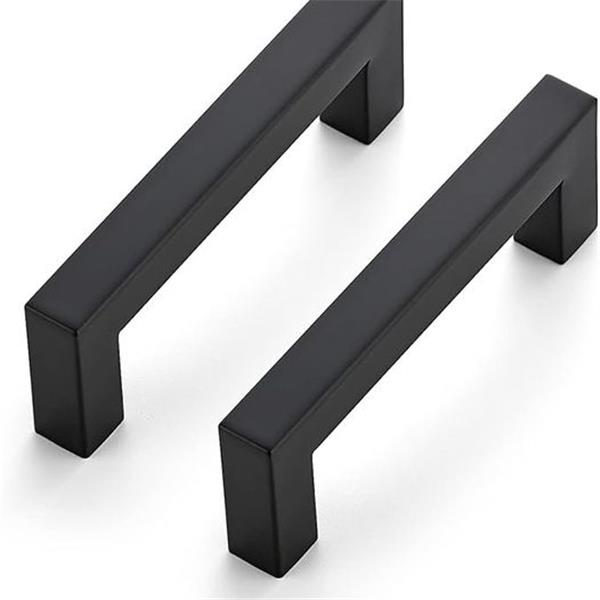 Ravinte 30 Pack 3-1/2 Inch Kitchen Square Cabinet Handles Matte Black Cabinet Pulls Black Drawe