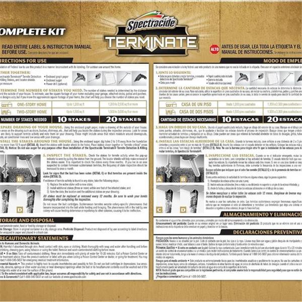 Spectracide Terminate Termite Detection & Killing Stakes, Kills Foraging Termites, Detects Term