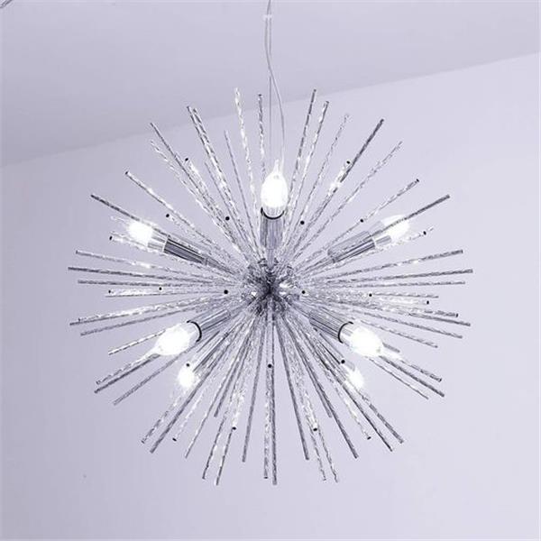 Jaycomey Chandeliers Firework Chandelier,Modern Pendant Lighting with 8 Lights,Metal Aluminum C