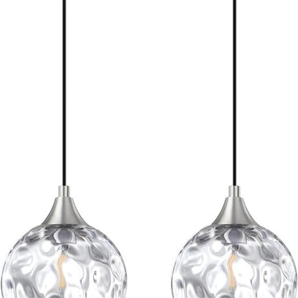 PACK OF 1 SEENMING HOUSE 3552-3555 Glass Pendant Light (Clear Glass)