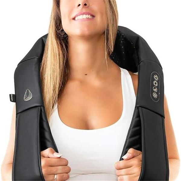 InvoSpa Shiatsu Back Shoulder and Neck Massager with Heat - Deep Tissue Kneading Pillow Massage