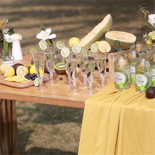 100 Pcs Plastic Champagne Flutes, Disposable Clear Champagne Glasses, 5oz Plastic Wine Glasses,