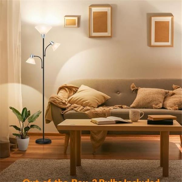 LEPOWER Floor Lamps for Living Room, Standing Lamp with Replaceable 3000K Energy-Saving LED Bul