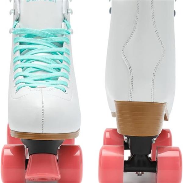 Dahocri Outdoor White Roller Skate - Indoor Women and Men High Top Double-Row Roller Stakes 38