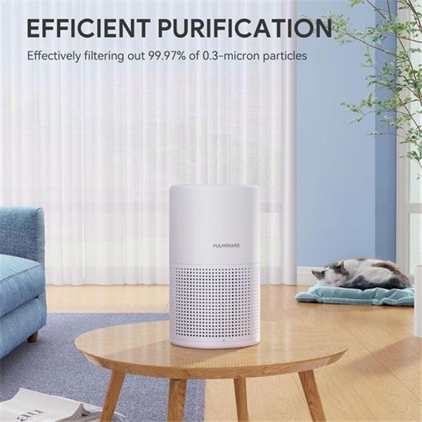 FULMINARE Air Purifiers for Bedroom H13 True HEPA Air Filter, Quiet Air Cleaner With Night Ligh