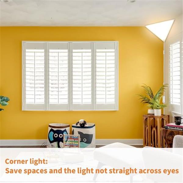 Upgraded Corner Light, 20W 2000LM LED Triangle Corner Lights, Corner Lights for Living room
