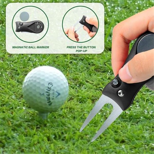 IFAST Golf Accessories, Golf Club Cleaning Kit - Magnetic Golf Towel with Clip, Golf Brush and