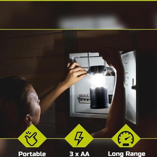 Lichamp Led Lantern Camping Light, 4 Pack Battery Operated Lanterns for Power Outages Indoor Em