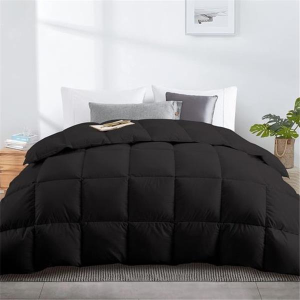 puredown® Goose Feather Comforter Twin Size, All Season Duvet Insert, Ultra Soft 100% Cotton Sh