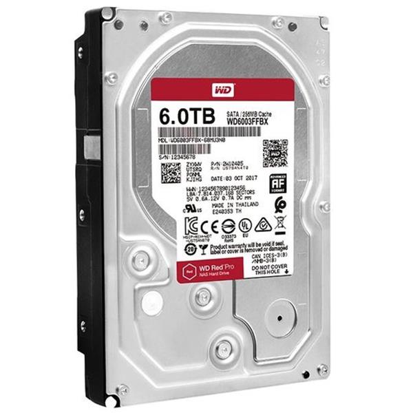 100% Original Western Digital WD Red Pro 6TB 3.5 HDD NAS Internal Hard Drive SATA 7200 rpm WD60