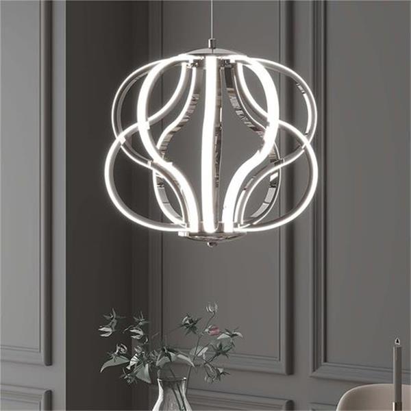 Modern LED Chandelier Acrylic Design Adjustable Hanging Chandelier Easy Install Suitable for Di