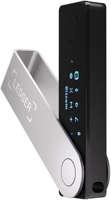 Ledger Nano X (OPEN BOX AS IS) Crypto Hardware Wallet (Onyx Black) - Bluetooth - The Best Way to securely Buy, Manage and Grow All Your Digital Assets