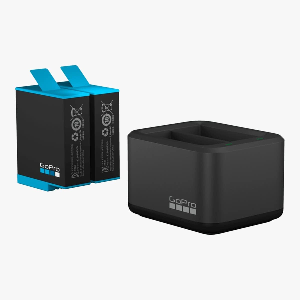 Dual Battery Charger + Battery (HERO10 Black/HERO9 Black) - Official GoPro Accessory (ADDBD-001)