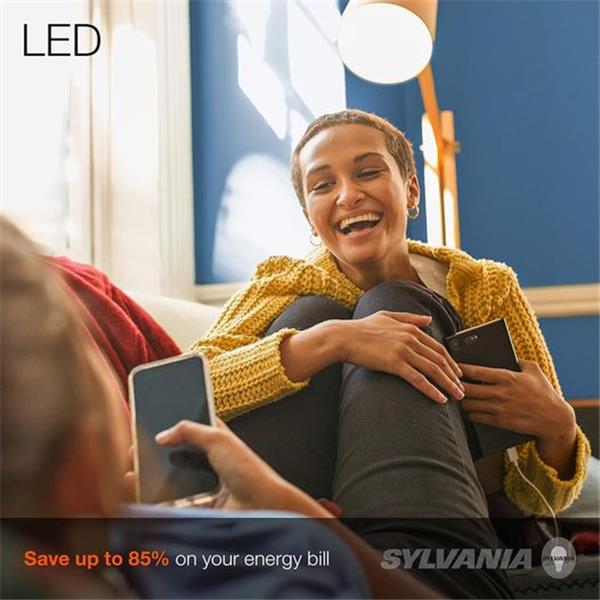 Sylvania ECO LED Light Bulb, A19 60W Equivalent, Efficient 9W, 7 Year, 750 Lumens, 2700K, Non-D