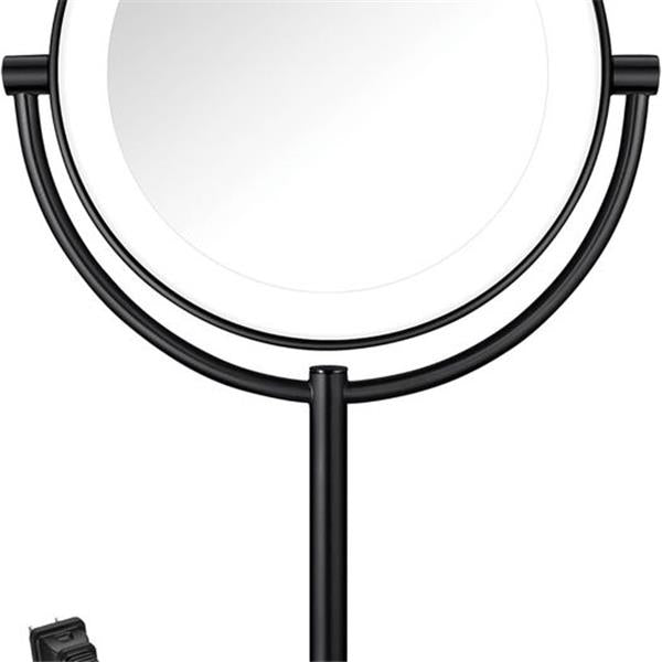 Conair Lighted Makeup Mirror, LED Vanity Mirror, 1X/10x Magnifying Mirror, Corded in Matte Blac