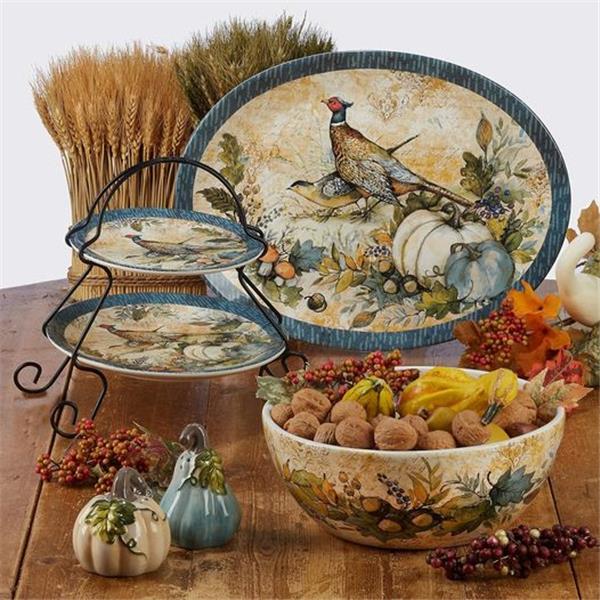 Harvest Gatherings 11" Dinner Plates, Set of 4