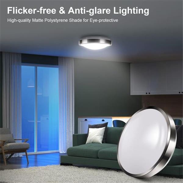 Apcens 10inch Motion Sensor Ceiling Light, LED Flush Mount Round Lighting Fixture Ceiling Lamp