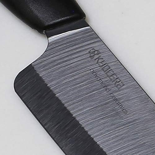 Kyocera FK-3PC-BKBK Ceramic Advanced Knife Set, 5.5" 4.5" 3", Black Handle