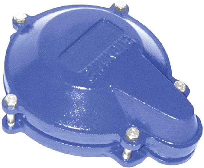 Simmons 758 Watertight Well Cap; Heavy Duty Cast Iron, 5 Bolt Construction, 1" NPT Conduit Connection, Powder Coated Polyester Finish