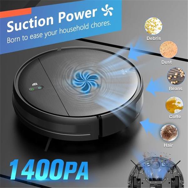 Robot Vacuum and Mop Combo, WiFi/App, Robotic Vacuum Cleaner with Schedule, 2 in 1 Mopping Robo