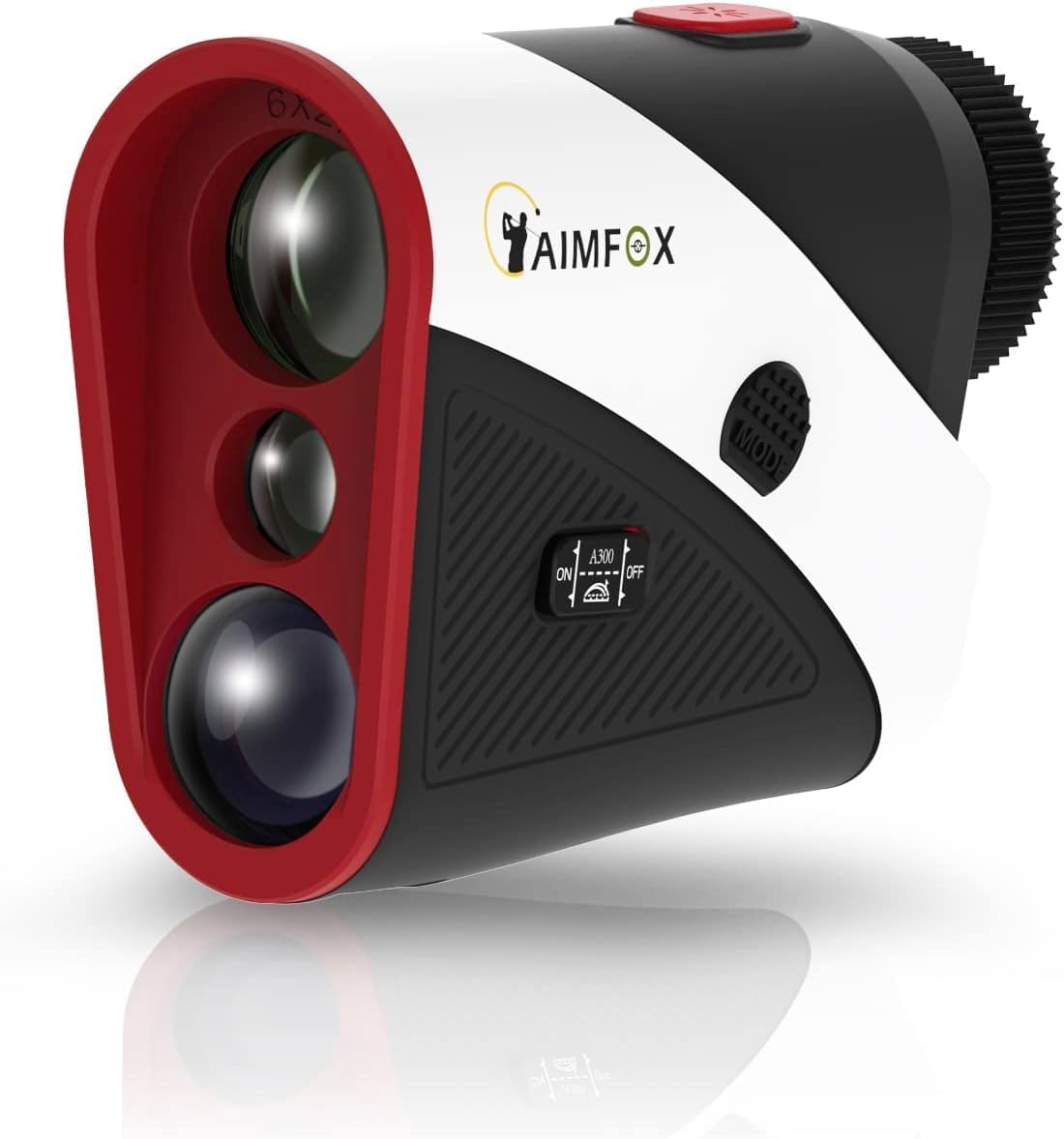 A300 Golf Yardage Rangefinder with Slope Switch, Rubber Surface Mini Portable Laser Distance Range Finder, Wide View, More Accurate and Fast Focus System, Designed for Professional Golfers