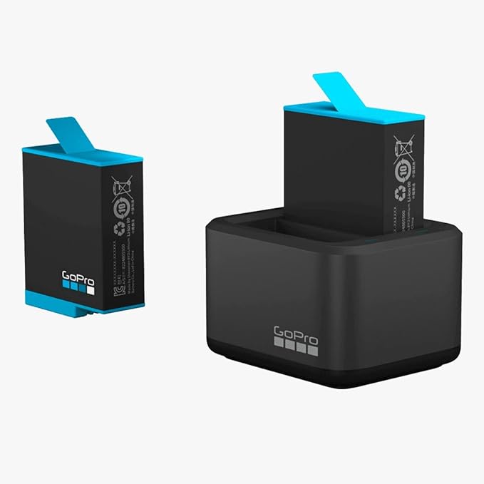 Dual Battery Charger + Battery (HERO10 Black/HERO9 Black) - Official GoPro Accessory (ADDBD-001)