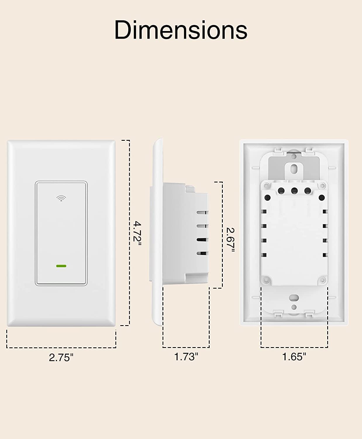 GHome 3 Way Smart Light Switch, Wi-Fi Light Switch Works with Alexa and Google Home, Schedule Timer, Neutral Wire Required, No Hub Required,FCC Listed,2.4GHz Only(4 Pack)