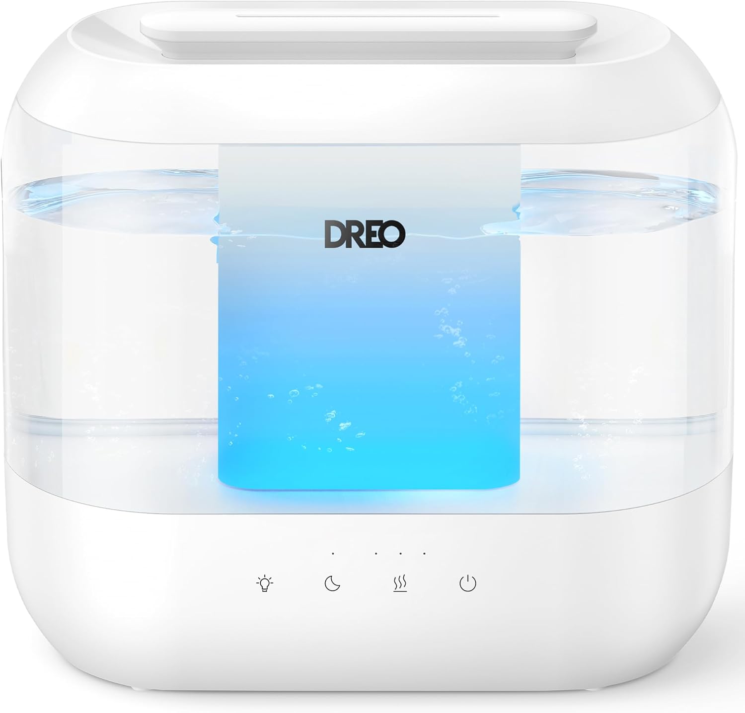 Dreo Humidifiers for Bedroom, Top Fill 4L Supersized Cool Mist Humidifier with Oil Diffuser and Nightlight, 32H Runtime, Quiet Ultrasonic Humidifiers for Home, Large Room, Baby Nursery and Plants