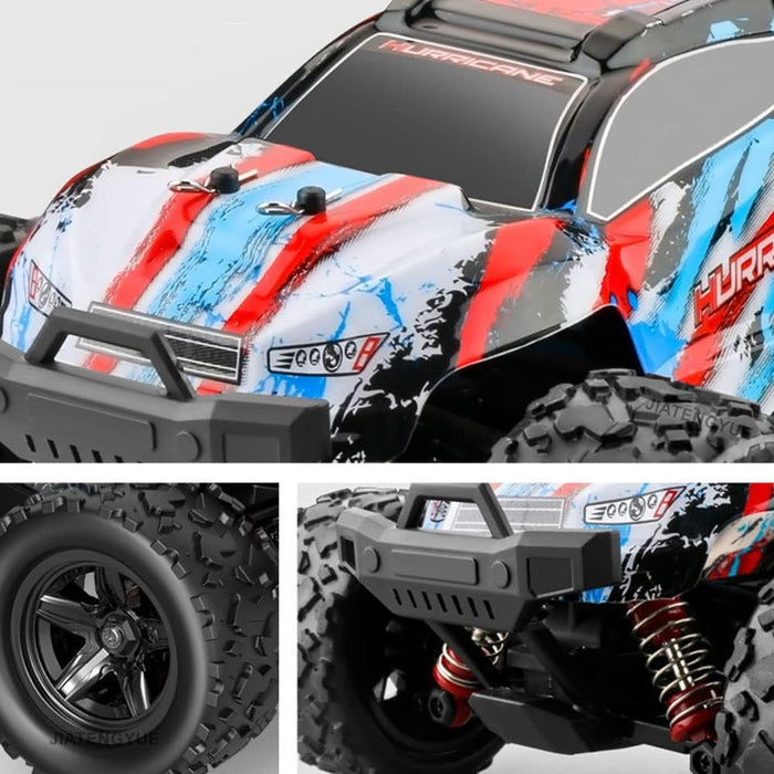 1:18 Remote Control Car for Kids Adults,36 Km/h High Speed Monster Trucks 4x4 Off-Road Hobby Fast RC Car,2.4GHz 4WD All Terrain Electric Vehicle,Gifts for Boy Girl