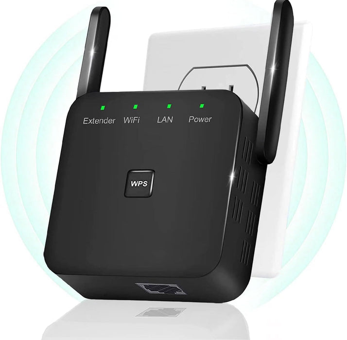 WiFi Extender, 2024 Fastest WiFi Booster ，WiFi Extenders Signal Booster for Home, Internet Booster WiFi Repeater Covers Up to 10,000 Sq.ft and 50+ Devices【Black】