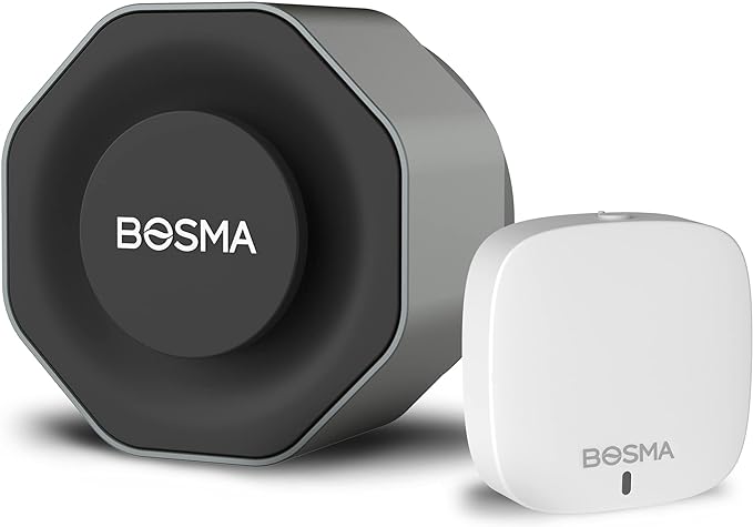 Bosma - Aegis Lock Smart Door Lock with Alert and Remote Control, Black