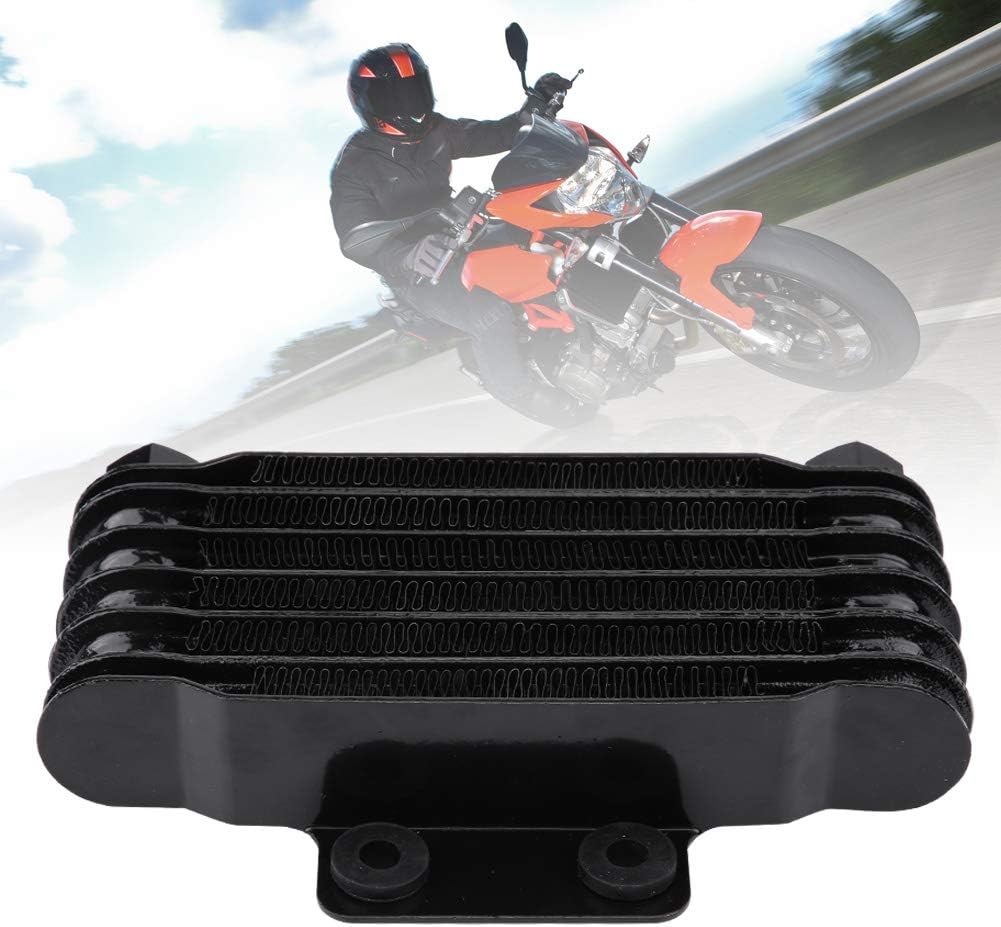 Engine Oil Cooler, Motorcycle Oil Cooler Universal Oil Cooler Cooling Radiator Kit Fit for GN125 EN125 EN150 GZ125 GZ150