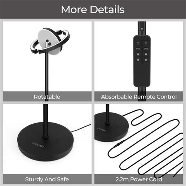 FIMEI Modern LED Floor Lamp Multi-Angle Lighting, 36W 1800LM Bright Rotatable Standing Lamp, Ey