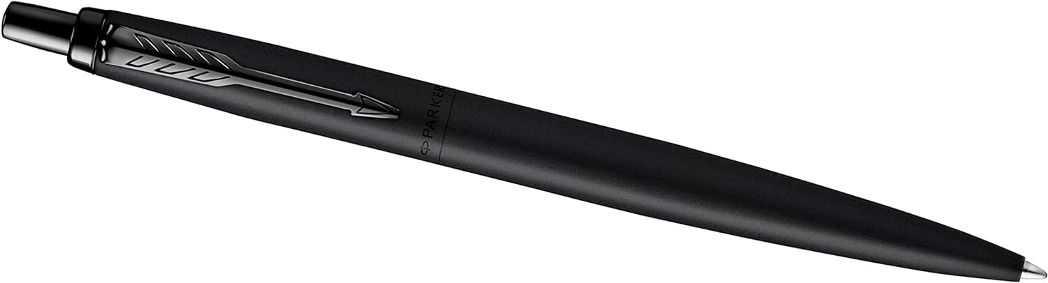 Parker Jotter XL Ballpoint Pen | Monochrome Matte Black | Medium Point | Blue Ink |