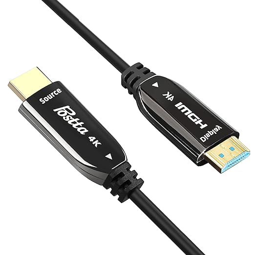Postta 330 Feet Fiber Optic HDMI Cable Supports 4K/60Hz,18Gbps,4:4:4/4:2:2/4:2:0,HDCP 2.2