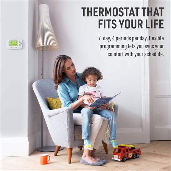 Honeywell Home Wi-Fi 7-Day Programmable Thermostat (RTH6580WF), Requires C Wire, Works with Ale