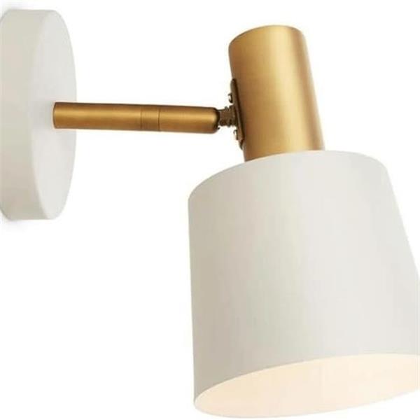 Nordic Style Metal Wall Lamp, Creative Bowl-Shaped Lampshade, Adjustable Rotation Angle, E27 Ba