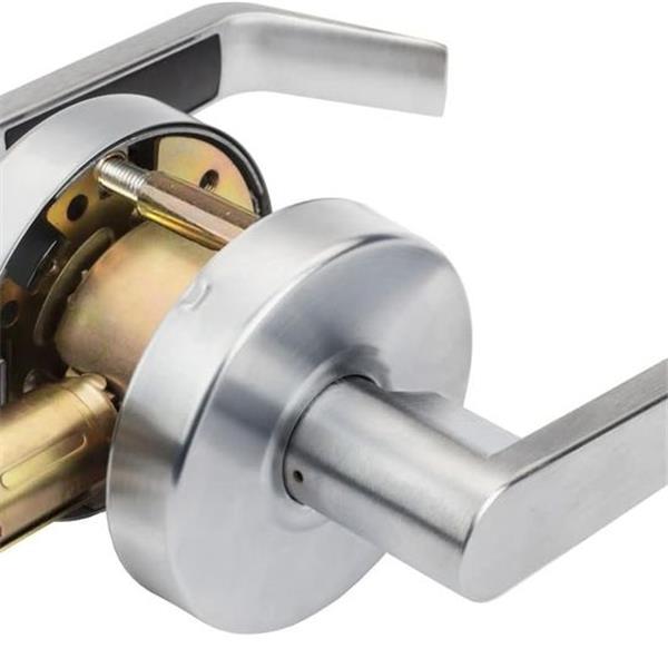 Dynasty Hardware AUG-30-26D Grade 2 Commercial Duty Passage Lever, ADA, Satin Chrome Finish