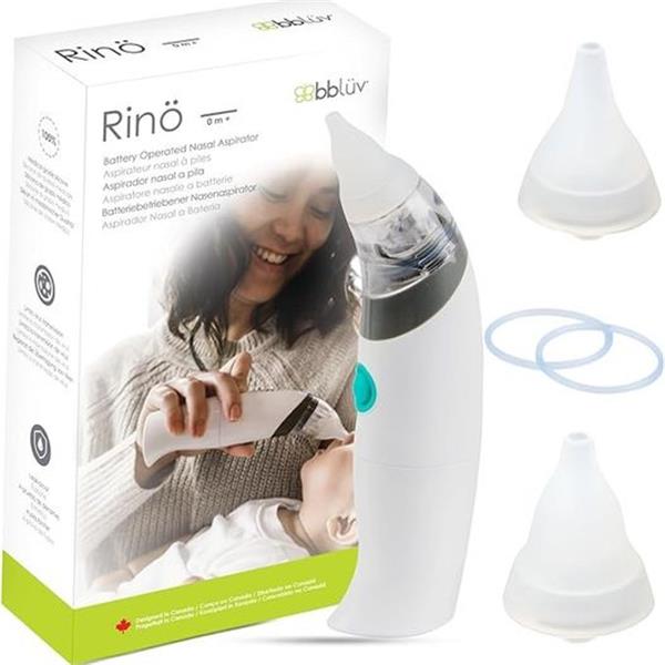bblüv– Rinö - Baby Nasal Aspirator - Nasal Aspirator For Babies, Safe, Fast & Hygienic Mucus Cl