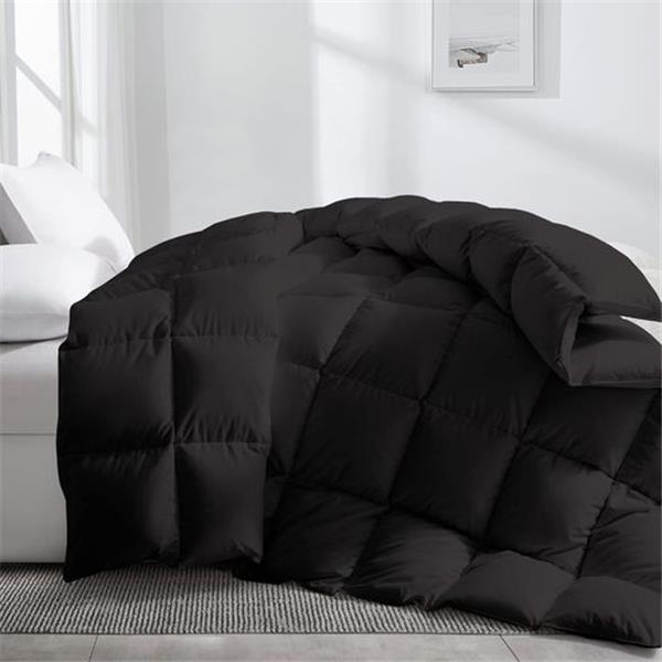 puredown® Goose Feather Comforter Twin Size, All Season Duvet Insert, Ultra Soft 100% Cotton Sh