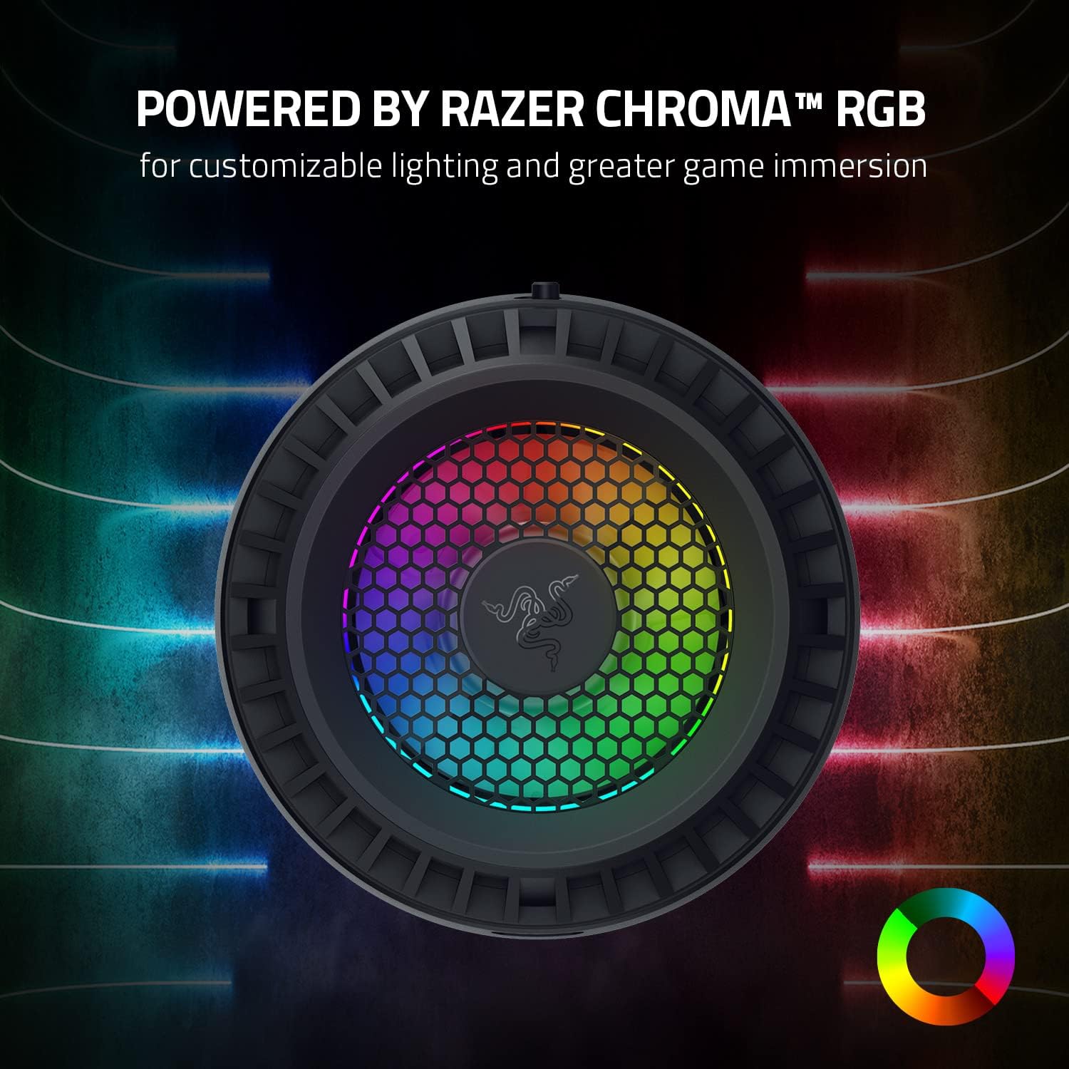 Razer Phone Cooler Chroma: iPhone 14 & 15 Series - MagSafe Compatible - Advanced Smartphone Cooling Technology - 7-Blade Fan - 12 RGB LEDs - USB Type-C Power Cable - Powered by Chroma RGB