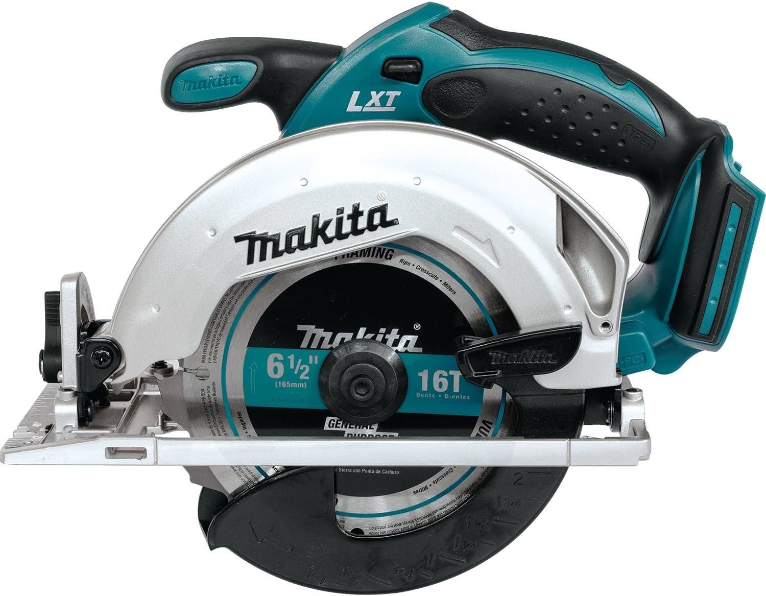 Makita XSS02Z 18V LXT Lithium-Ion Cordless Circular Saw, 6-1/2-Inch, Tool Only