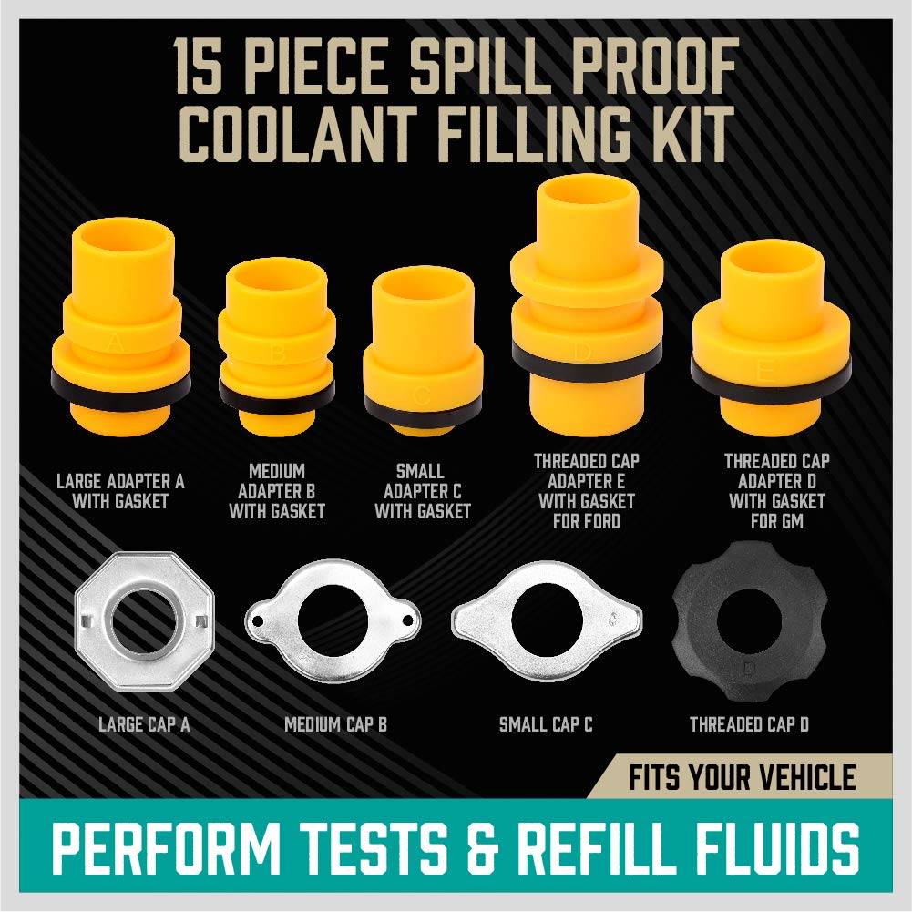 SEDY No Spill Coolant Filling Funnel Kit