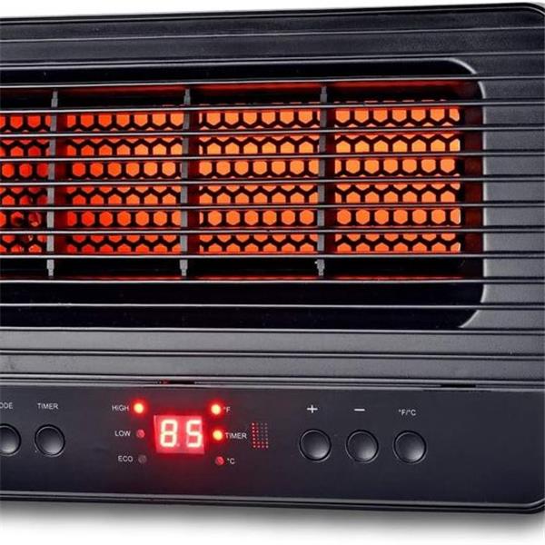 Optimus H-8014 Infrared Quartz Heater with Remote, LED Display